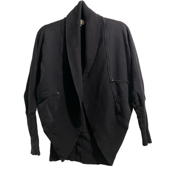 Wilfred Open Front Cocoon Style Black Jacket with Stud accents size Small(9) - Picture 1 of 10